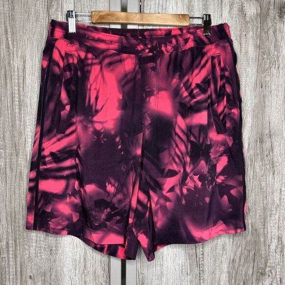 Lululemon Surge Shorts 9" Inseam Black and Pink Pockets Lined Size XL - Picture 1 of 9